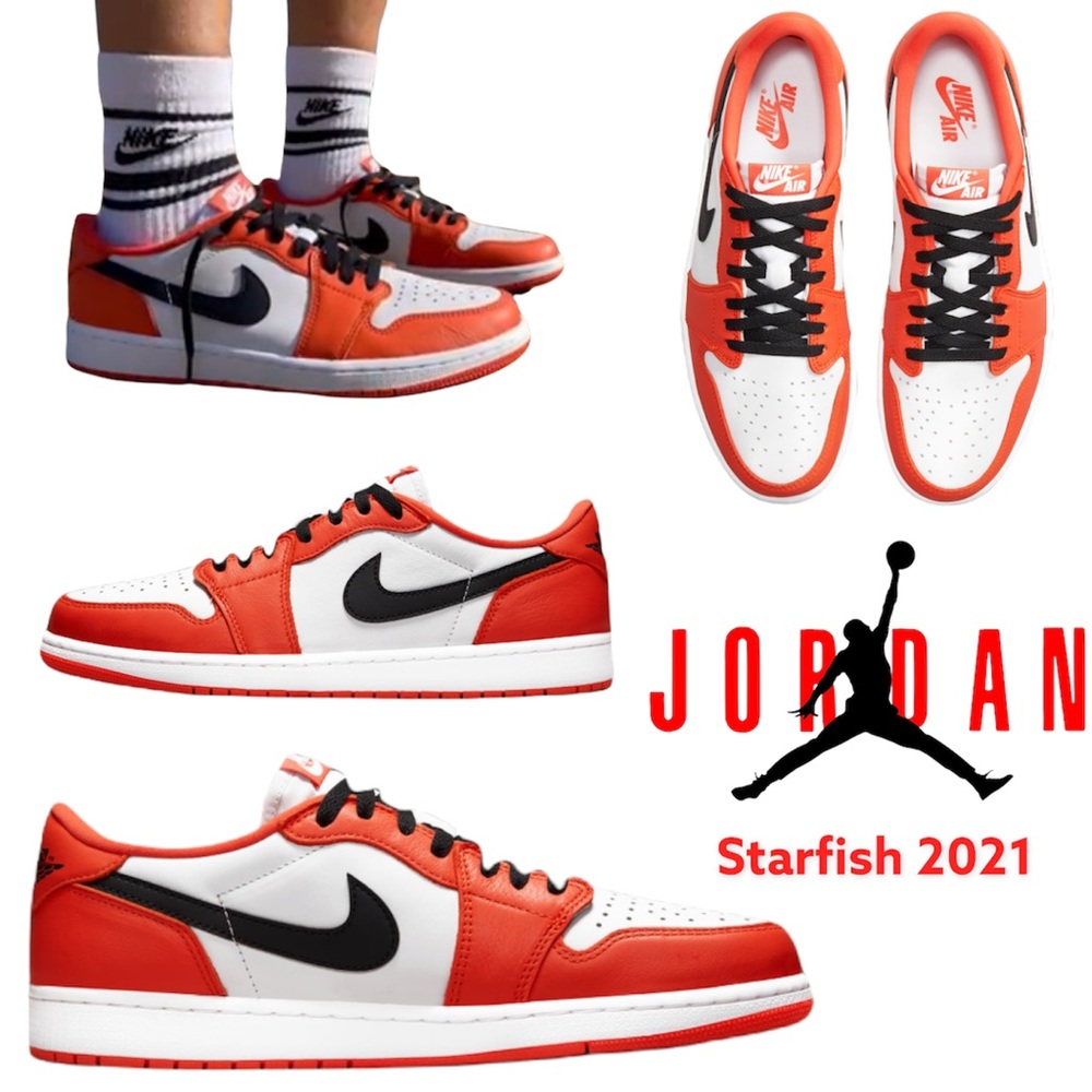 Air Jordan 1 Low OG Starfish Nike 2021 Mens 10.5